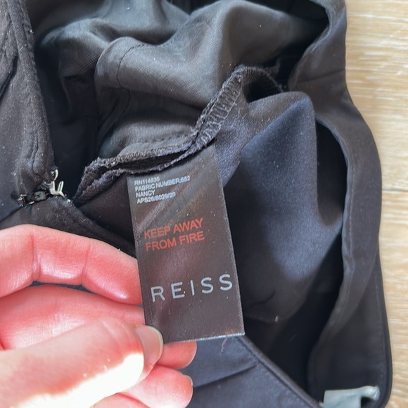 Reiss Side Zip Nancy Slim Tapered Flat Front Ankle Zip Pants - Picture 9 of 10